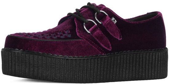T.U.K. Viba High Creeper Dames Creepers - bordeaux - EU42