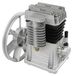 Tête de pompe de compresseur d'air - Modèle 2055 - Simple, bicylindre - 1,5 kW, 2 ch - 200 litres/minute, 0,8 MPa - Aluminium/fer - Argent