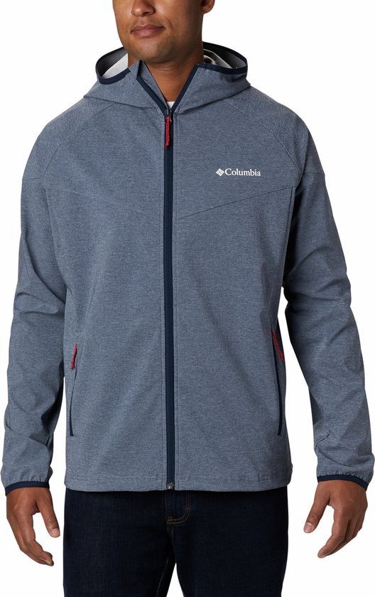 Columbia Heather Canyon Jas Heren blauw S 2018 Softshell jassen