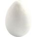Creativ 100263 piepschuim eieren, H: 10 cm, 5 stuks, wit