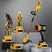 HDeye 4-in-1 Accu-gereedschapset: Kettingzaag, snoeischaar, grastrimmer en bladblazer, met 2 accu's