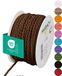 Halbach Satijnen koord, 4 mm x 25 m, bruin
