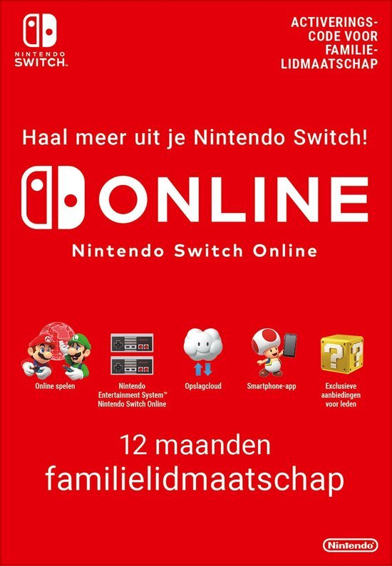 Nintendo 365 days switch online membership (family