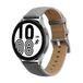 By Qubix Qubix - Compatible met Garmin Vivoactive 3 - Premium Leather bandje - Grijs - Bandbreedte: 20mm