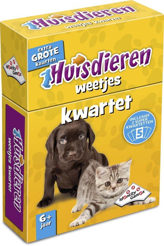 Identity Games Huisdieren Weetjeskwartet - Bordspel - Multicolor