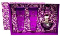 Versace Dylan Purple Pour Femme Gift Set EDP 100mL + EDP 5mL + Shower Gel 100mL + Body Lotion 100mL