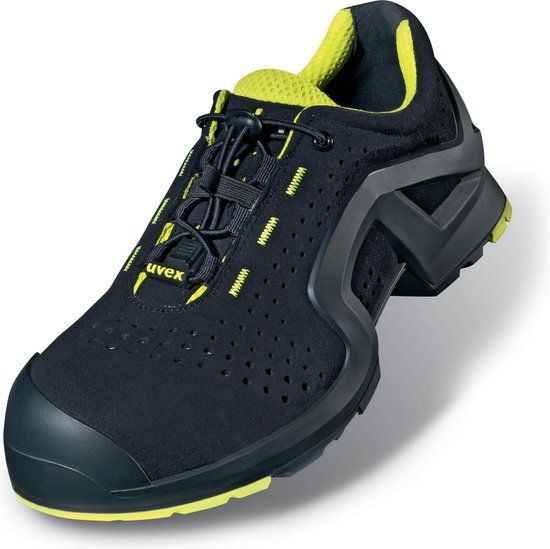 Uvex 1 Support Halbschuhe S1P 85142 - Black/Yellow - Size 42
