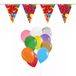 Folat Verjaardag 75 jaar feestartikelen set - 50x ballonnen - 2x leeftijd print vlaggenlijnen