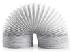Icecat Tuyau d'évacuation PVC - 100 mm - 6 m - Flexible - Blanc - Pour sèche-linge et ventilation