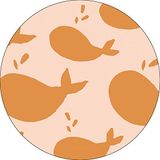 Bonateks Ronde digitaal bedrukte muismat, antislip onderkant, voor kantoor en thuis, diameter: 22 cm