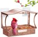 DKampioen Distributeur de nourriture pour oiseaux - Distributeur de nourriture pour oiseaux pour balcon - Métal inoxydable