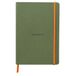 Rhodia Softcover Notitieboek – A5 – 160 Bladen – Gelijnd – Ivoorkleurig Papier 90 g/m² – Met Elastieksluiting - Saliegroen