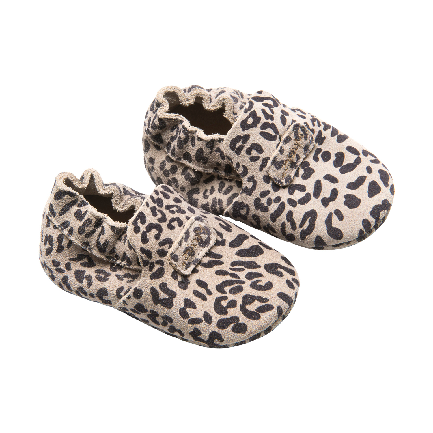 Mockies First Steps Babyschoentjes Leopard Grey Mt. M grijs