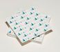 20 Xmas 20 servetten van watten, 33 x 33 cm, 3-laags, dennenboom, blauw, zilver