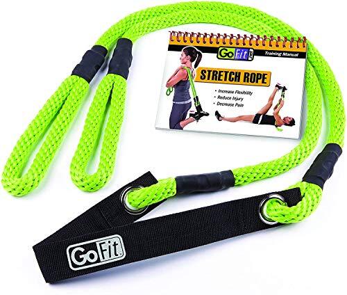 GoFit Stretch touw met oefenhandleiding, groen, 2,7 m