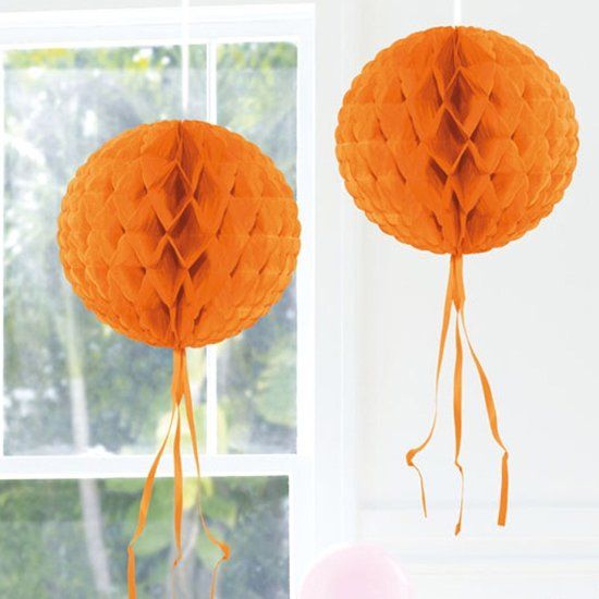 Folat Honeycomb oranje 30 cm