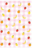Carnet Fruits Carnet de Notes Fruits - Cahier Ligné au Motif Vichy Rose