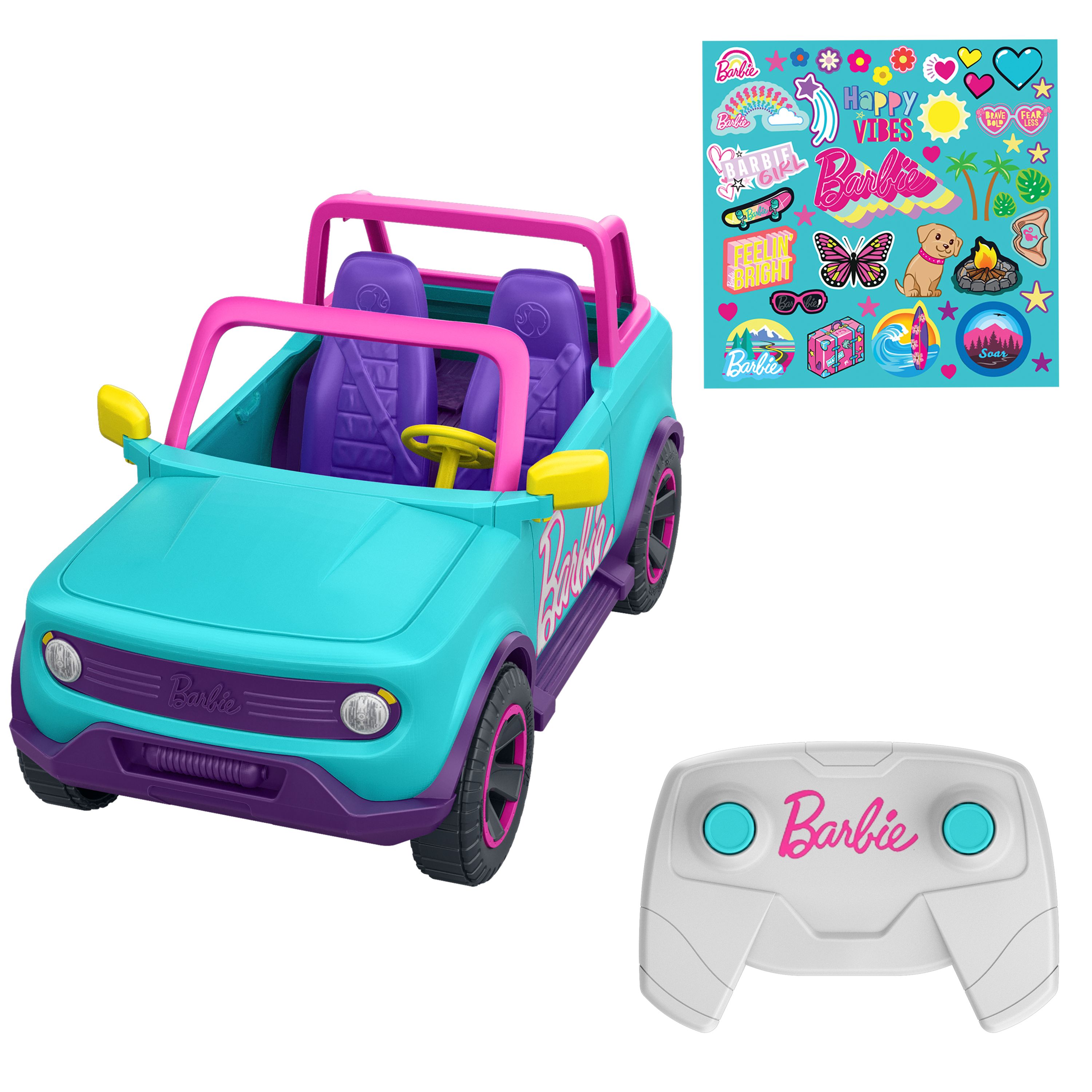 Mattel Hot Wheels Barbie SUV met Afstandsbediening - Roze RC Voertuig