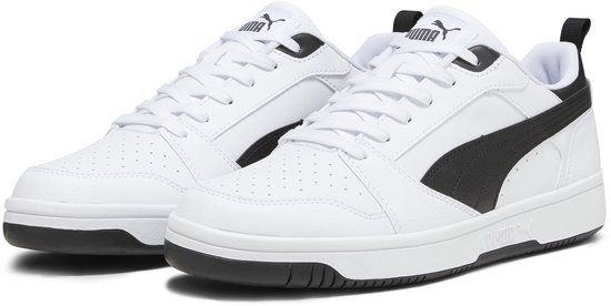 PUMA Rebound v6 Low Unisex Sneakers - Puma White-Puma Black-Puma Black