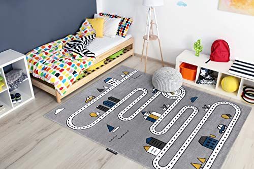 RugsX Kindertapijt Petit - Grijs - 80x150 cm