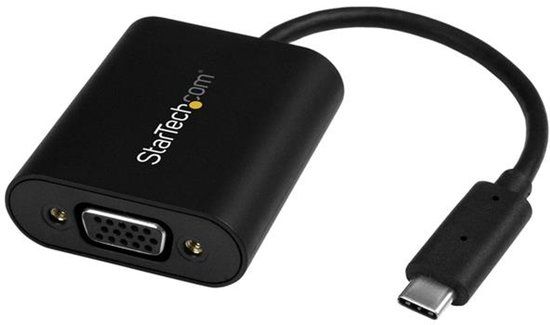 StarTech.com USB-C naar VGA Adapter - Zwart