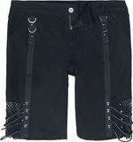 Devil Fashion Punk Thick Rope Mesh Men's Half Pants Heren Shorts - Zwart - S