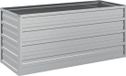 vidaXL Plantenbak verhoogd 100x40x45 cm gegalvaniseerd staal zilver