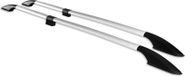 OMAC Barres de Toit Longitudinales pour Fiat Doblo 2000-2010 L2 Aluminium Gris