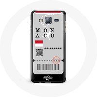 Maniacase Etui voor Samsung Galaxy J3 2016 Air ticket Monaco