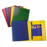ESSELTE Set van 5 mappen met elastiek C42 geel 25 x 35 cm presspan