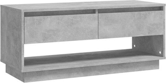 vidaXL Tv-meubel 102x41x44 cm bewerkt hout betongrijs