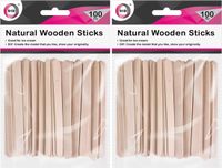 DID bâtonnets de glace - 200x - naturel - 11 cm - bois - bois de bricolage - bâtonnets de glace