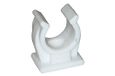 Buisklem, RIEGLER Buisklem, voor serie »speedfit«, polypropyleen, voor buis buitendiameter 15 mm, wit, temperatuur max. 90 °C.