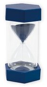 TimeTEX Zandklok, 12 cm hoog, 6,5 cm diameter, 15 minuten, X-groot, blauw