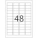 HERMA Special - Polyethyleen (PE) - mat - zelf-klevende laag - wit - 45.7 x 21.2 mm 480 etiket(ten) (10 vel(len) x 48 folie-etiketten