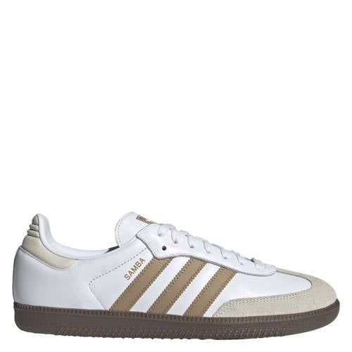 adidas Originals Samba OG leren sneakers wit/lichtbruin