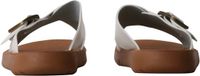 Super Mode He Valentine Platte instapsandalen Dames Wit Maat 41