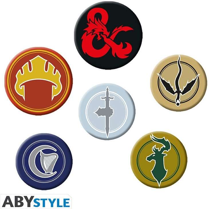 Abystyle Dungeons & Dragons - Factions Badge Pack