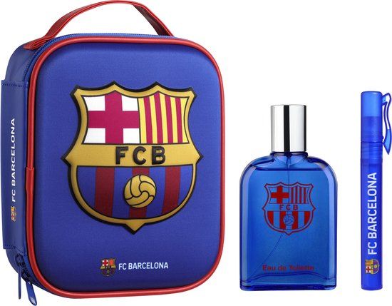 FC Barcelona Geschenkset - Eau de Toilette 100 ml & Parfumpen - Houtachtig