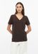s.Oliver T-shirt Dames Donkerbruin Katoen 36