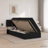 Maison Exclusive - lit de rangement avec matelas noir 100 x 200 cm velours
