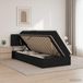 Maison Exclusive - lit de rangement avec matelas noir 100 x 200 cm velours
