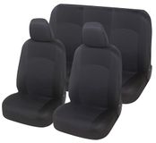 Auto Accessori Lupex - Universele autostoelhoezen | kleur zwart | stoelhoezenset voor en achter | polyesterweefsel | geen SUV