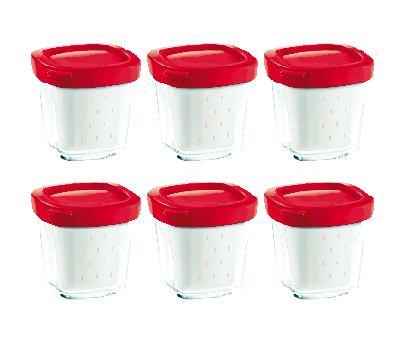 SEB XF100501 Yoghurtmakeraccessoire Rood, Transparant