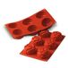 Silikomart SF077 Siliconen mal voor ROSE Monoportions, anti-stick, 6 holtes, Pack van 1 Cakevorm, Ø 76 h 40 mm, Made in Italy