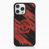 Manchester United Coque de Téléphone 3D Officielle – Design Abstrait Rouge et Noir