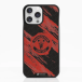 Manchester United Coque de Téléphone 3D Officielle – Design Abstrait Rouge et Noir