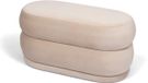 Milton & Oldbrook Velvet Poef + Opbergbox Catania Beige
