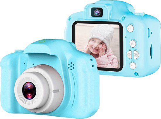 AyeKids Kindercamera 2-in-1 - Fototoestel voor Kinderen - Camera - Speelgoed - Foto - Blauw