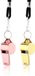 Young Connections - Sifflet d'arbitre - Accessoire de sport - Inox - Cordon tour de cou - École - Éducation sportive - Sport scolaire - Dressage de chien - 2 pièces avec cordon tour de cou - Inox